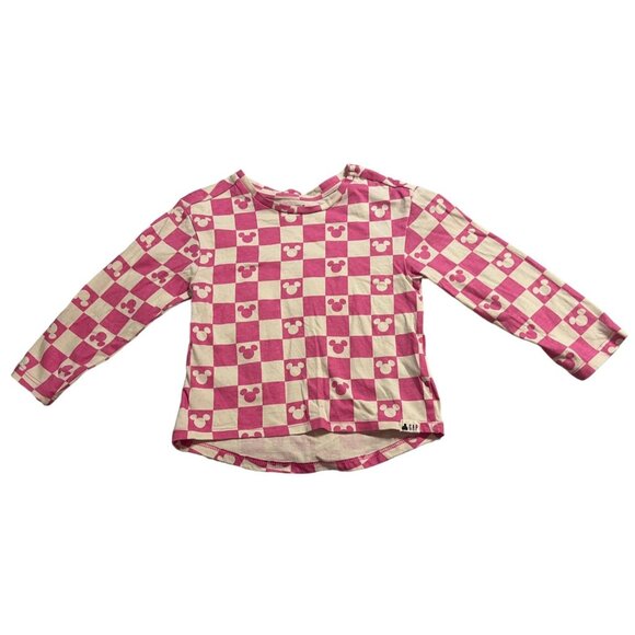 Baby GAP Disney Minnie Mouse Top Girls Size 3 Organic Cotton Graphic Retro Desig - Picture 1 of 7